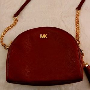 Michael Kors burgundy leather purse